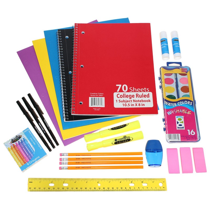 Junior High School Supply Kits - GEDDES School Kits